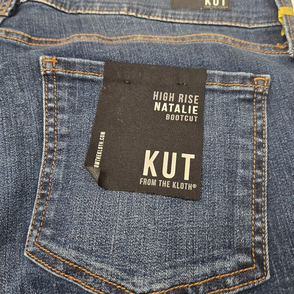 KUT From The Kloth Natalie High-Rise Bootcut Jeans Size 14 NWT - Picture 3 of 7